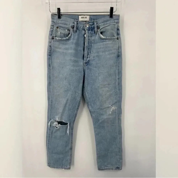 AGOLDE Riley High Rise Straight size 25 B226 - Picture 3 of 7